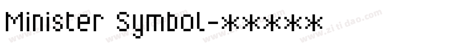 Minister Symbol字体转换